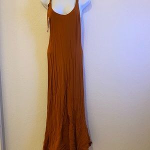 Burnt orange UT University of Texas maxi dress